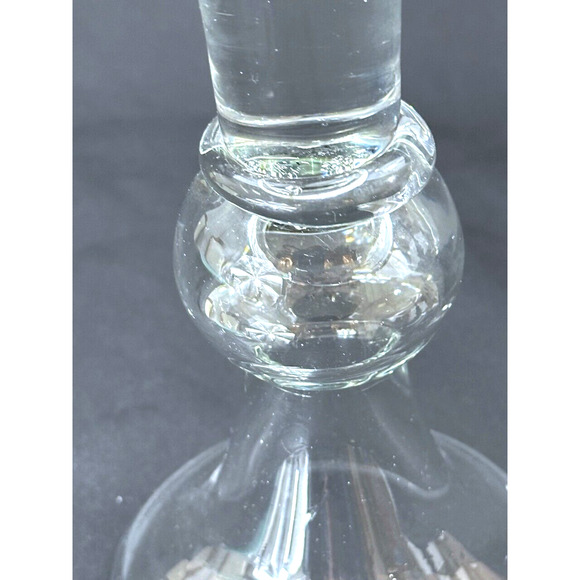 Hand Blown Glass Art Black Vase by Hurricane 15.25" - Picture 8 of 8